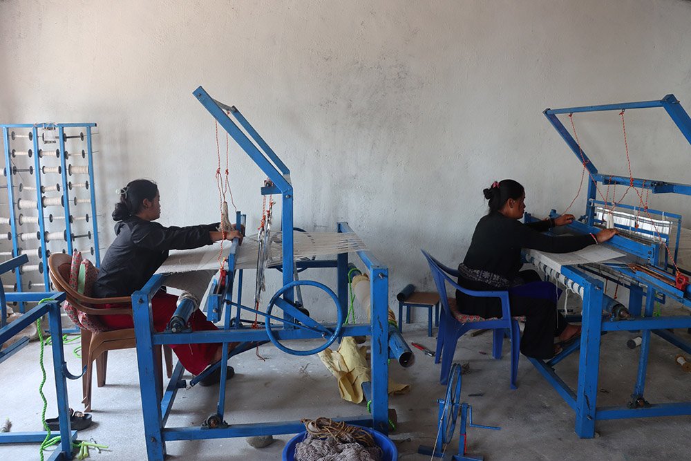 गाउँमै अल्लो प्रशोधन गरी कपडा उत्पादन