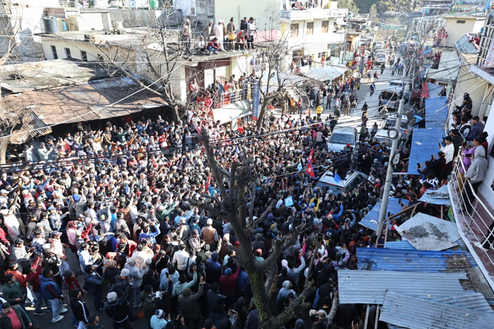 बालेन हेर्न दार्चुलामा पनि घुइँचो